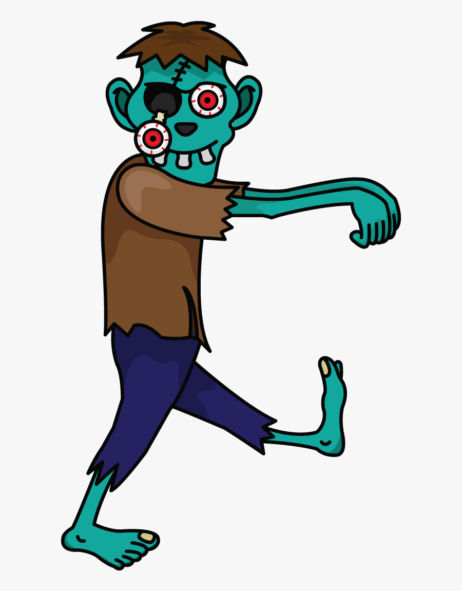 Draw A Zombie Easy, Transparent Clipart