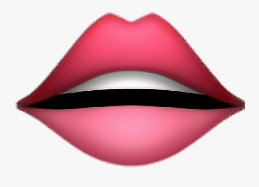 Transparent Yummy Emoji Png - Iphone Lips Emoji Png, Transparent Clipart