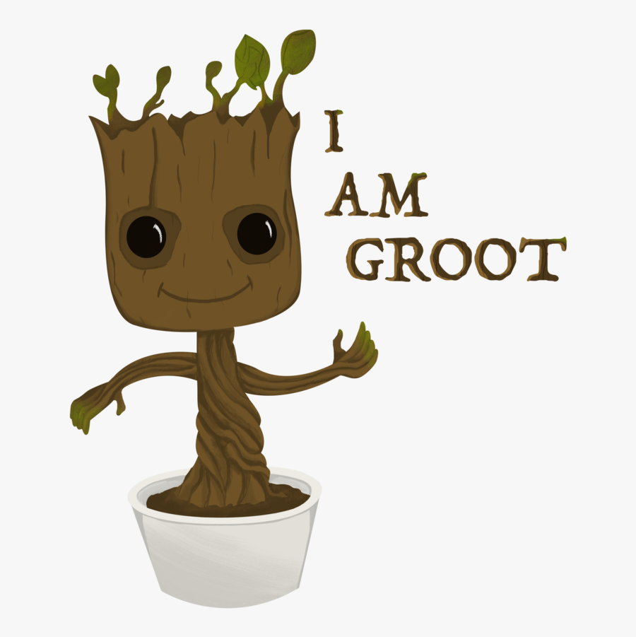 Groot Clip Art - Crochet Pattern C2c Groot, Transparent Clipart