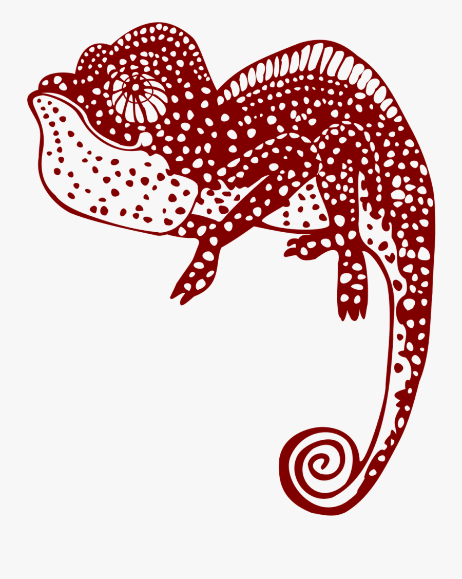 Chameleon Droll Polka Dot Free Photo - Lizard Design Pattern, Transparent Clipart