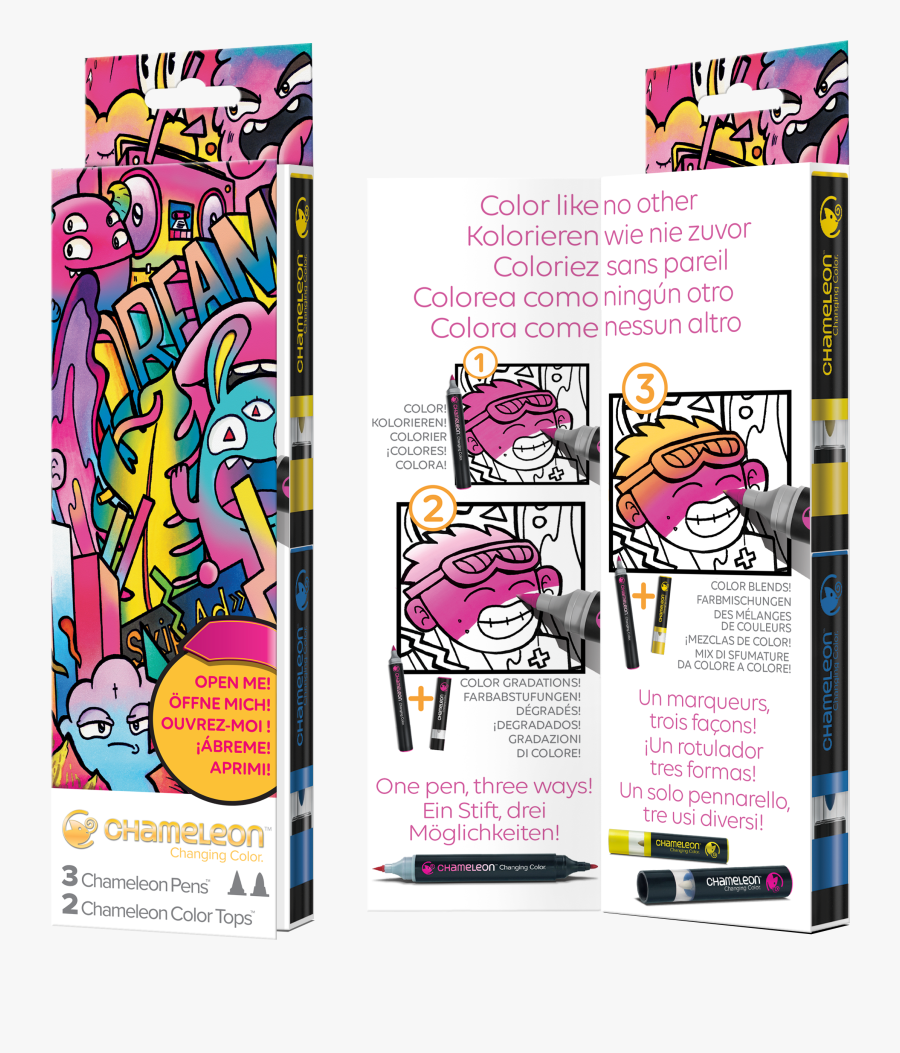 Chameleon Markers Introductory Kit, Transparent Clipart