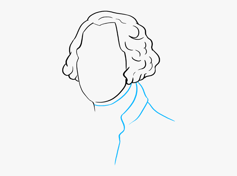 How To Draw George Washington - Sketch, Transparent Clipart