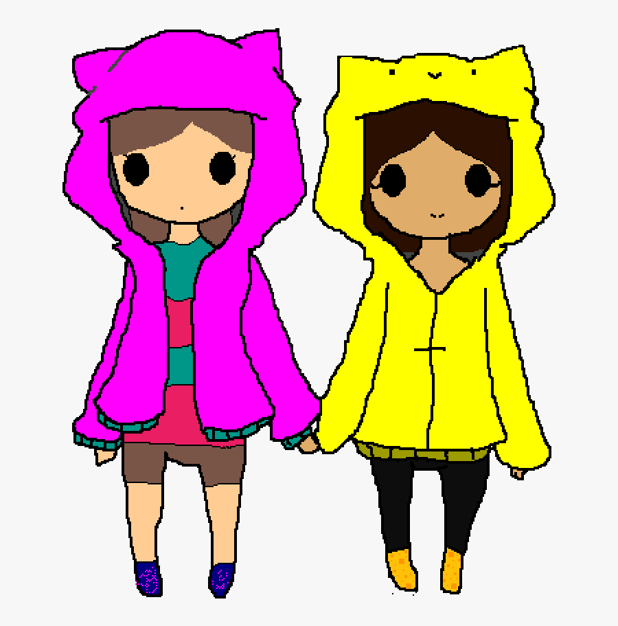 A Shy Friend And A Happy Friend - Clip Art, Transparent Clipart