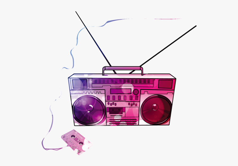 Collection Of Free Radio - Pink Boombox Png, Transparent Clipart