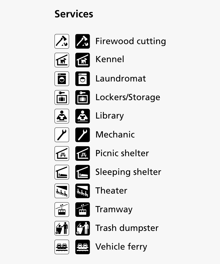 Services Icon Set National Park Symbol On Map Free Transparent 