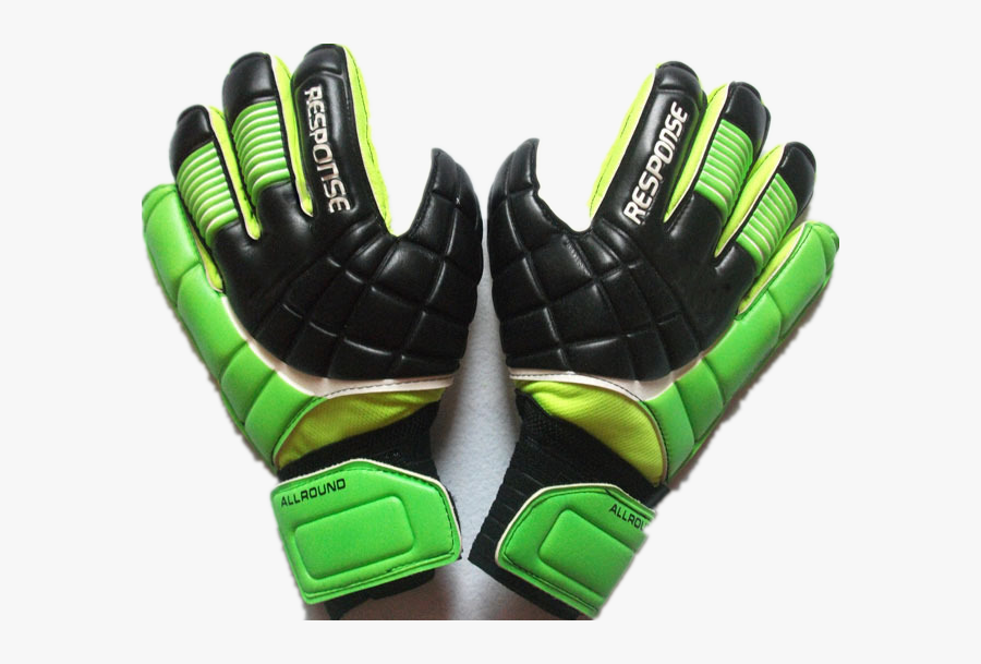 Colorful Soft Durable Latex Football Gloves Customized - Guantes Response Verde, Transparent Clipart