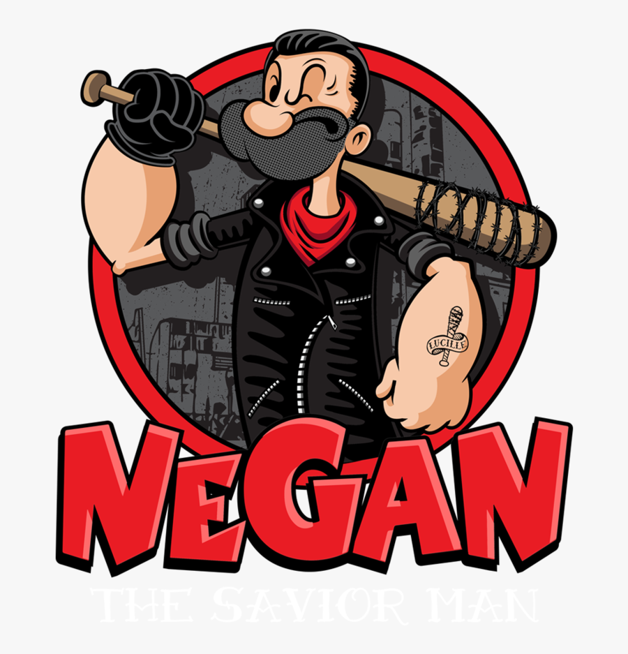 Popeye Negan , Transparent Cartoons - Negan The Savior Man, Transparent Clipart