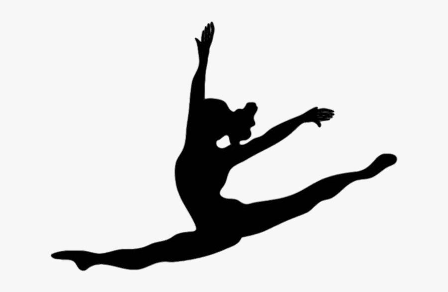 Dancer Silhouette Leap, Transparent Clipart