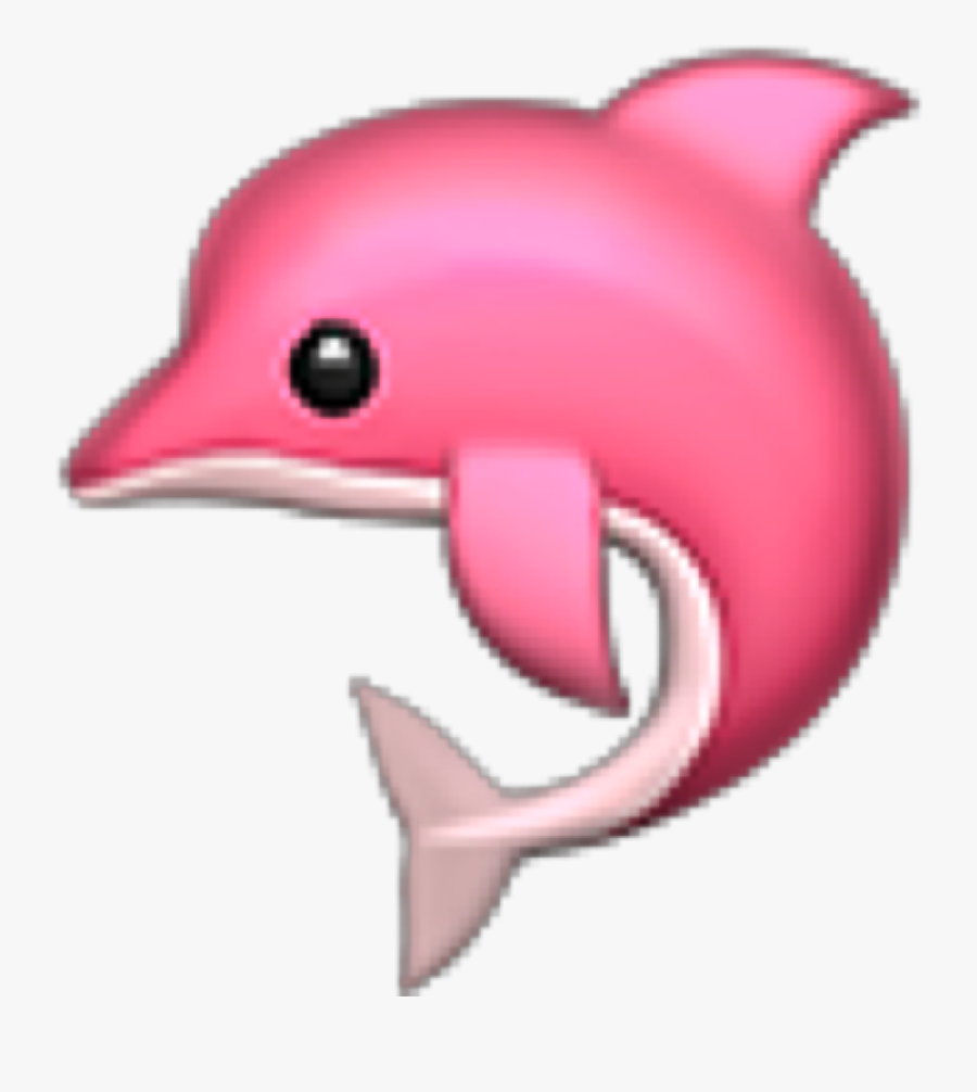 #pink #dolphin #pinkdolphin #freetoedit - Pink Dolphin Cartoon, Transparent Clipart