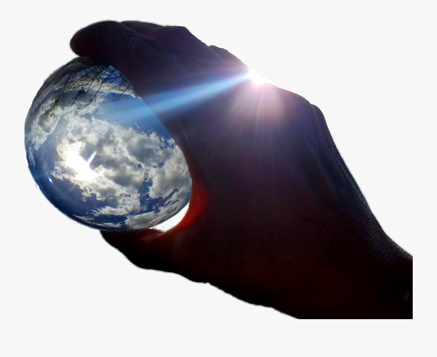 My Hand Holding The World - Earth, Transparent Clipart