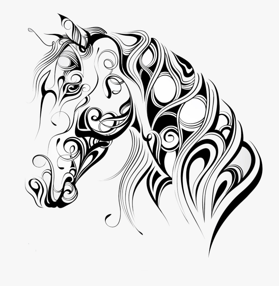 American Quarter Horse Mustang Silhouette Horse Head - Horse Head