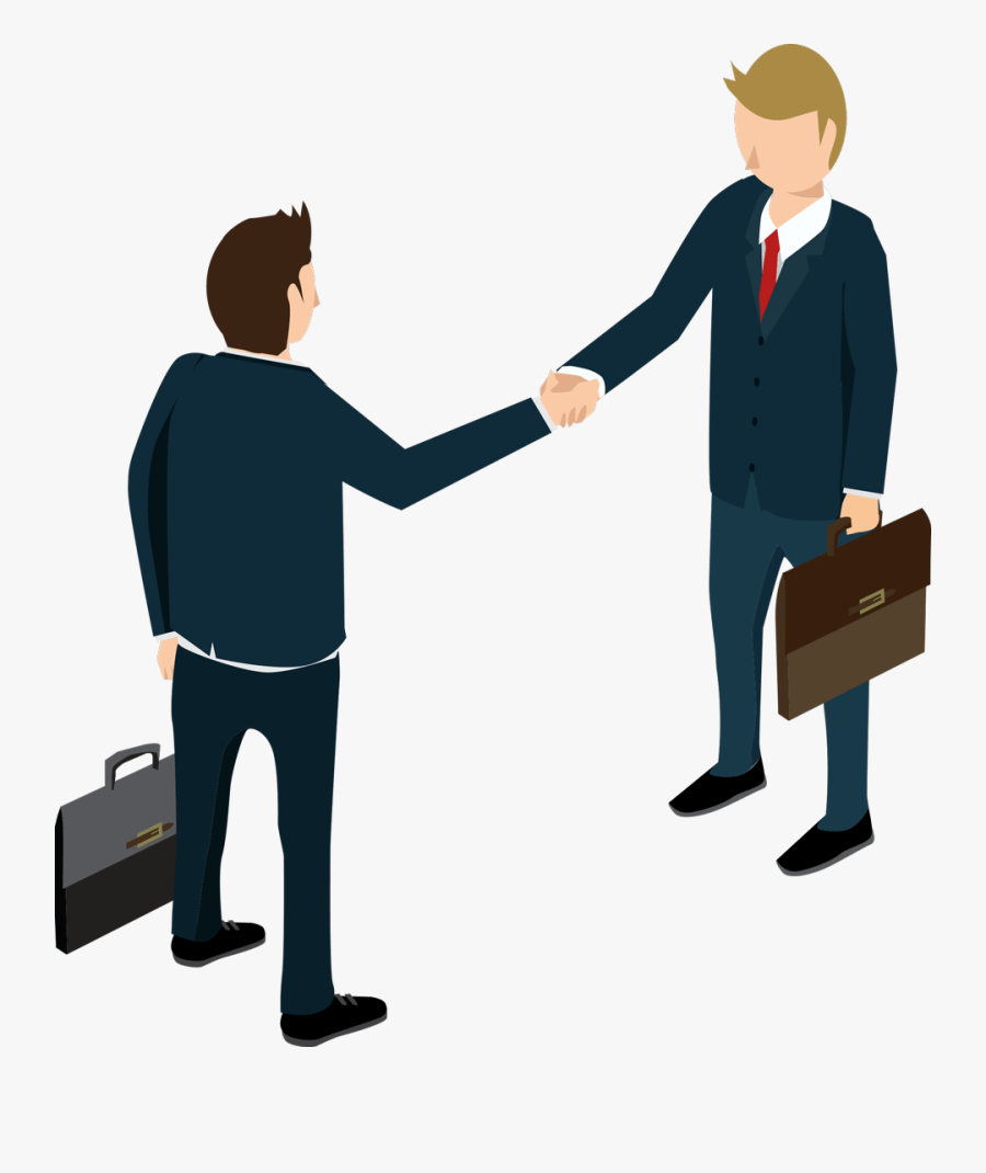 Reasons To Choose A Strong Cdn Ovp Dev Marketing Partner - Isometric People Handshake, Transparent Clipart