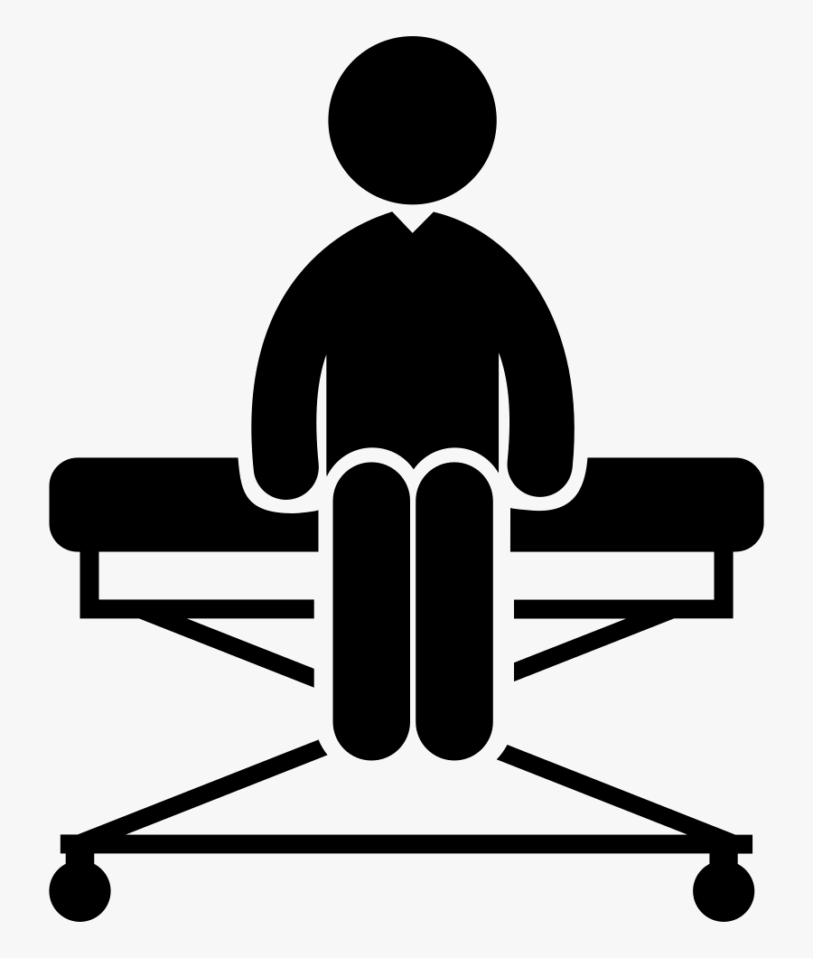 Person Sitting On A Medical Stretcher - Child Adult Clipart, Transparent Clipart