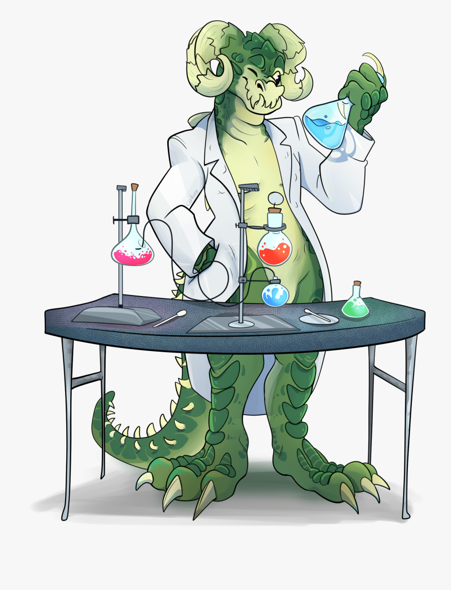 Working In The Lab - Cartoon, Transparent Clipart