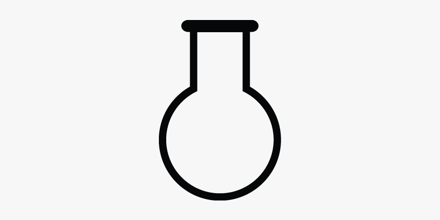 Tube, Flask, Chemistry Laboratory, Science Lab Icon - Line Art, Transparent Clipart