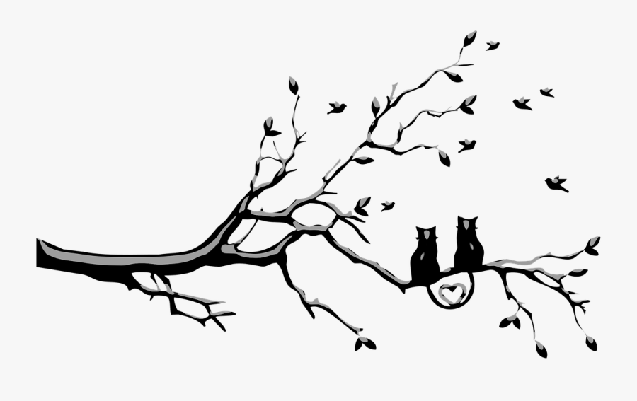 Cats Midnight Gothic Surreal Free Photo - Cat On Tree Silhouette, Transparent Clipart