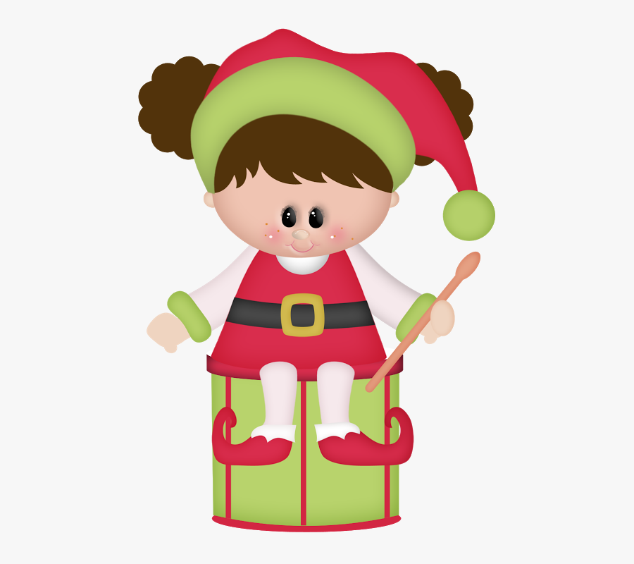 Natal Personagens Holidays Cutting - Christmas Girl Elf Clipart, Transparent Clipart