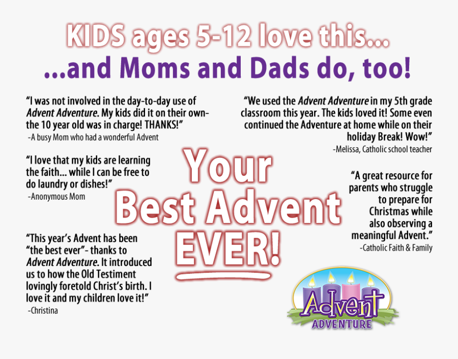 Your Best Advent Ever - Advent Wreath Prayer For Kids, Transparent Clipart