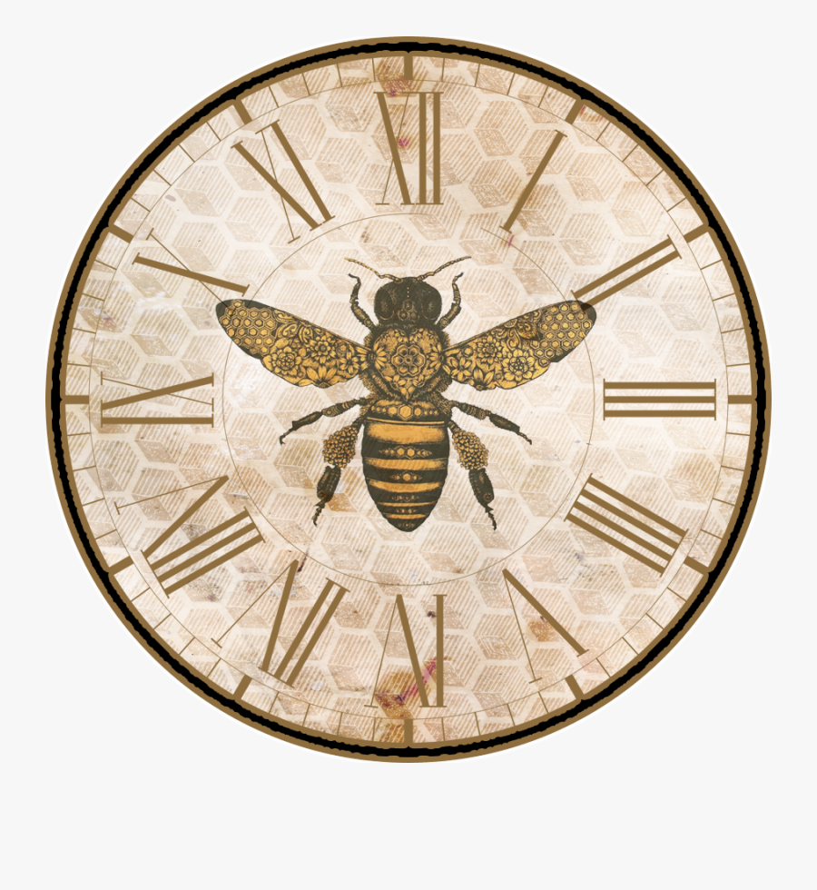 Vintage Bee Png - Bees The Flower Is The Fountain, Transparent Clipart