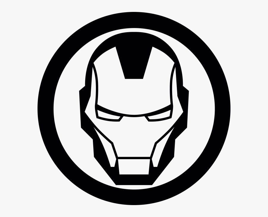 Iron Man Helmet Logo, Transparent Clipart