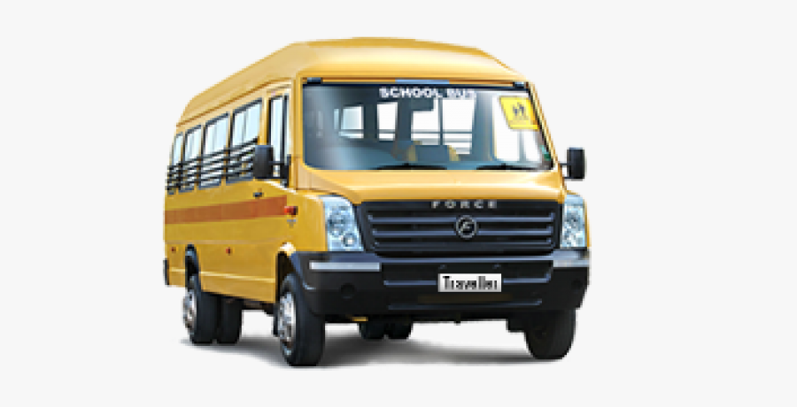 Vehicle Clipart Tempo - Force Traveller 26 Seater School Bus Price, Transparent Clipart
