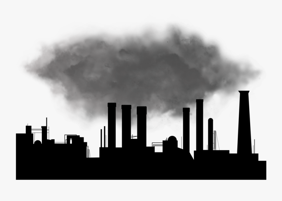 Coal Plant-01 - Power Plant Silhouette Png , Free Transparent Clipart