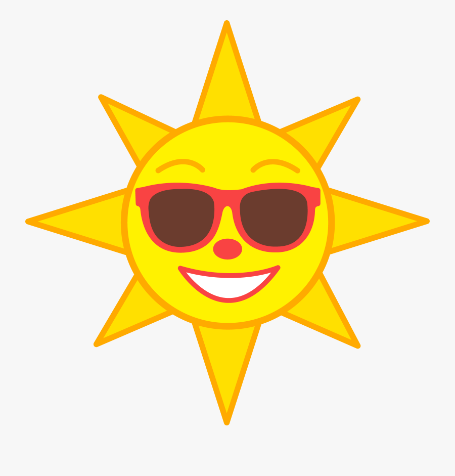 Sun Clip Art - Smiling Sun Vector Clip Art Transparent Background, Transparent Clipart