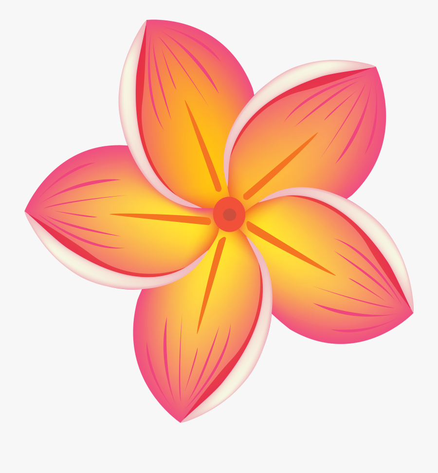 Tropical Flower Png Clipart - Tropical Flower Clipart, Transparent Clipart