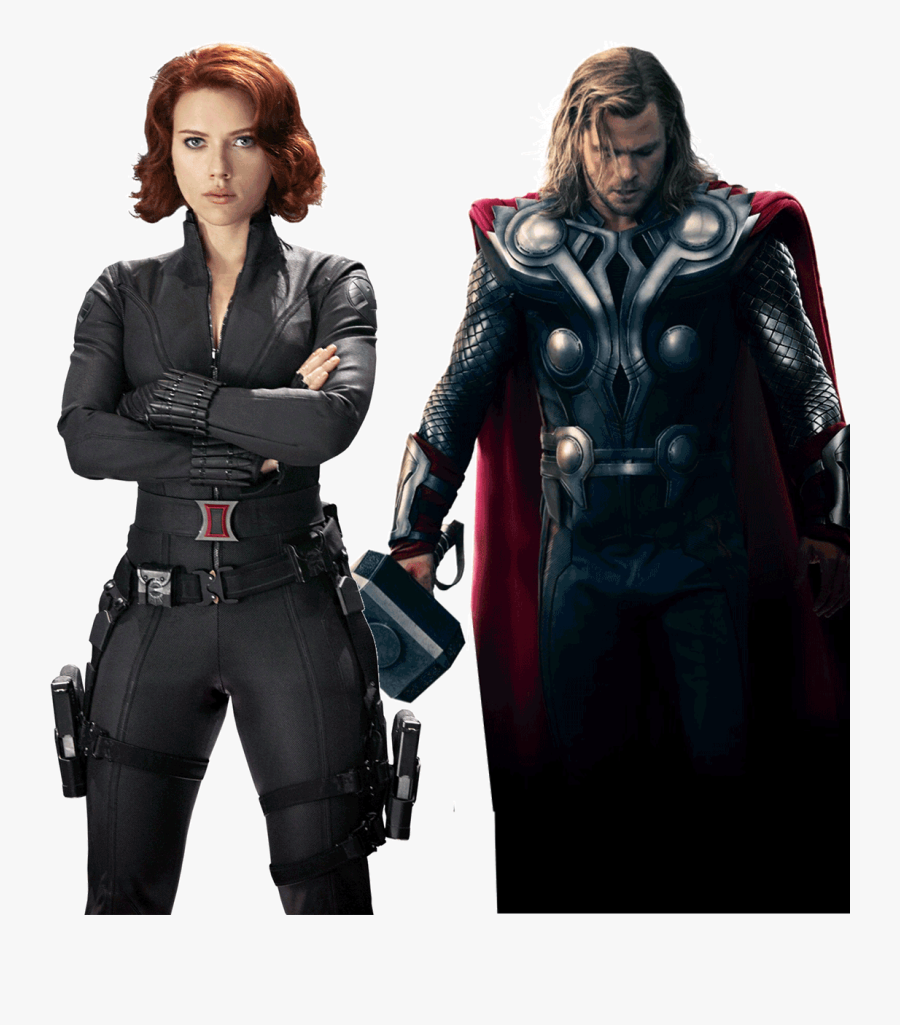 Black Widow Thor Png - Avengers Black Widow Png, Transparent Clipart