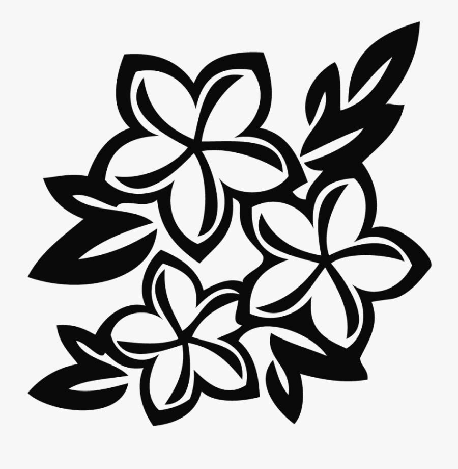 Black And White Flower Clipart - Clipart Black And White Flowers, Transparent Clipart