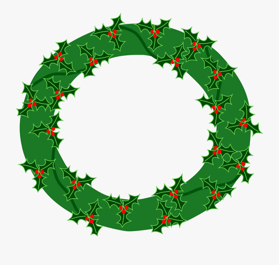 Wreath Advent Wreath Decoration Free Picture - Advent Wreath Circle Outline, Transparent Clipart