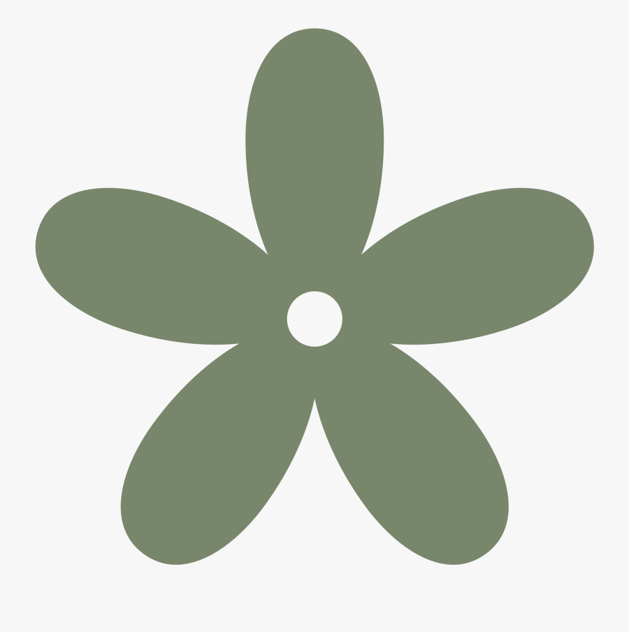 Retro Flower 8 Color Colour Camouflage Green Peace - Flower Clip Art Png, Transparent Clipart