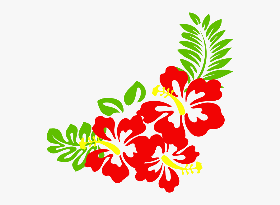 Hawaiian Flower Free Clipart - Border Hawaiian Flower Clipart, Transparent Clipart