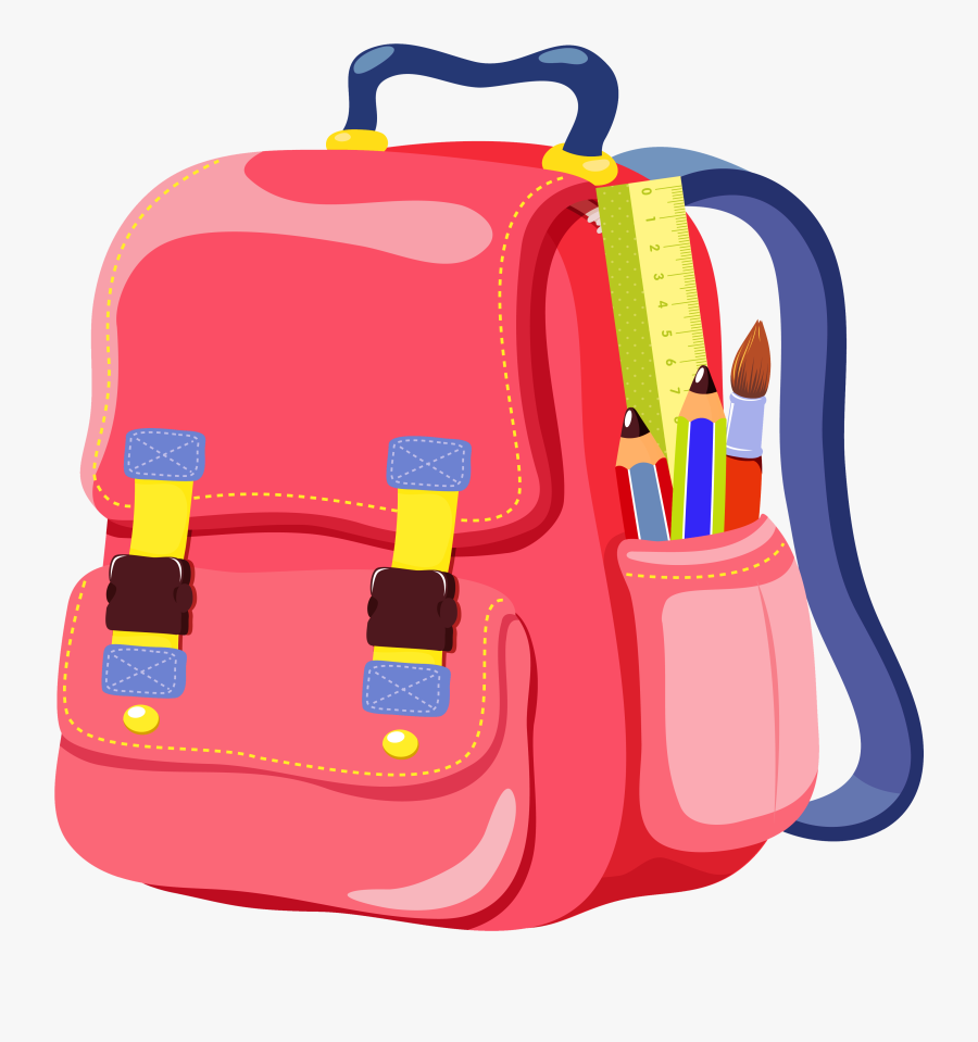 School Clipart School Backpack Clipart Cliparts And - Transparent Background Backpack Clipart, Transparent Clipart