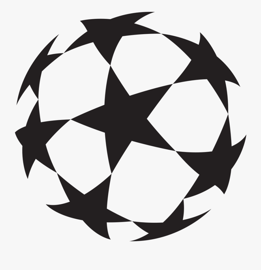 Football Clipart Champions - Uefa Champions League Ball Logo, Transparent Clipart