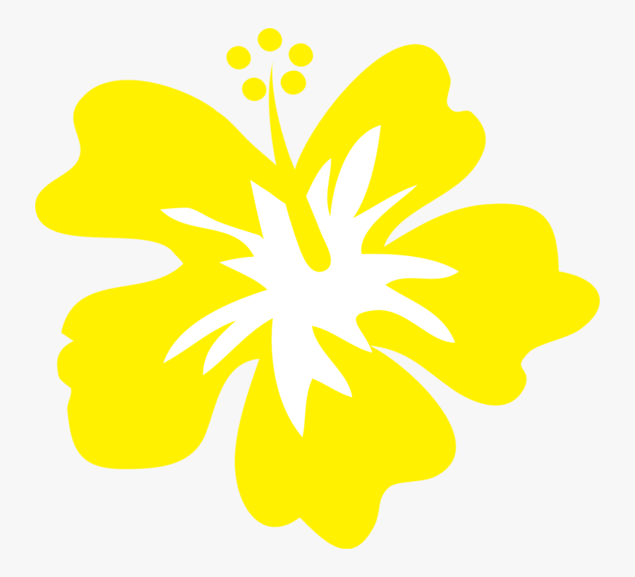 Transparent Moana Flower Clipart - Yellow Luau Flower Clipart, Transparent Clipart