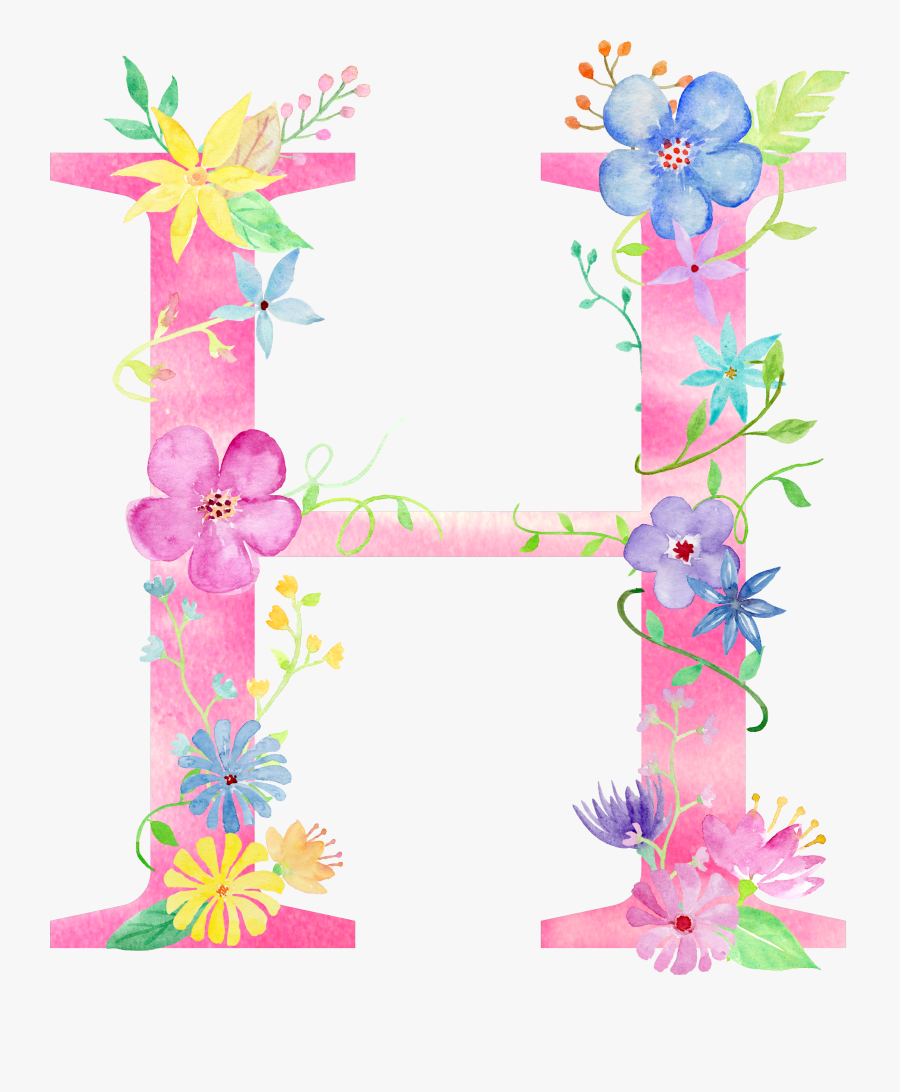Flower Clipart Alphabet H - Flower Alphabet I Png, Transparent Clipart