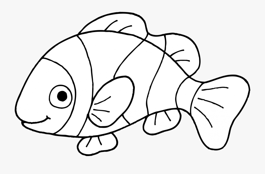 Fish Clipart Black And White Png - Nemo Black And White , Free