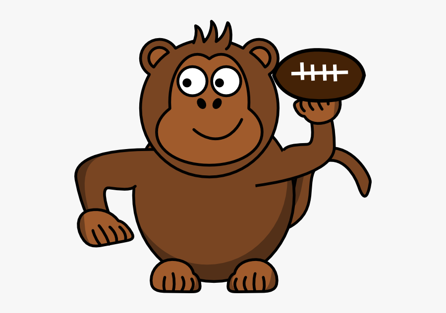 Football Clip Art At Clker Com Vector - Sad Monkey Clipart, Transparent Clipart