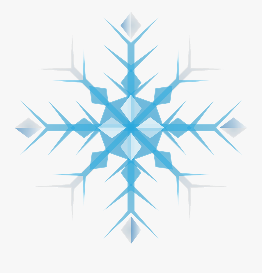 Free To Use &amp, Public Domain Snowflakes Clip Art - Blue Snow Flake Clip Art, Transparent Clipart