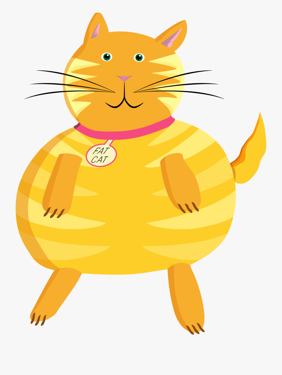 Fat Cat Clipart Desktop Backgrounds Png Library Stock - Fat Cat Clip Art, Transparent Clipart