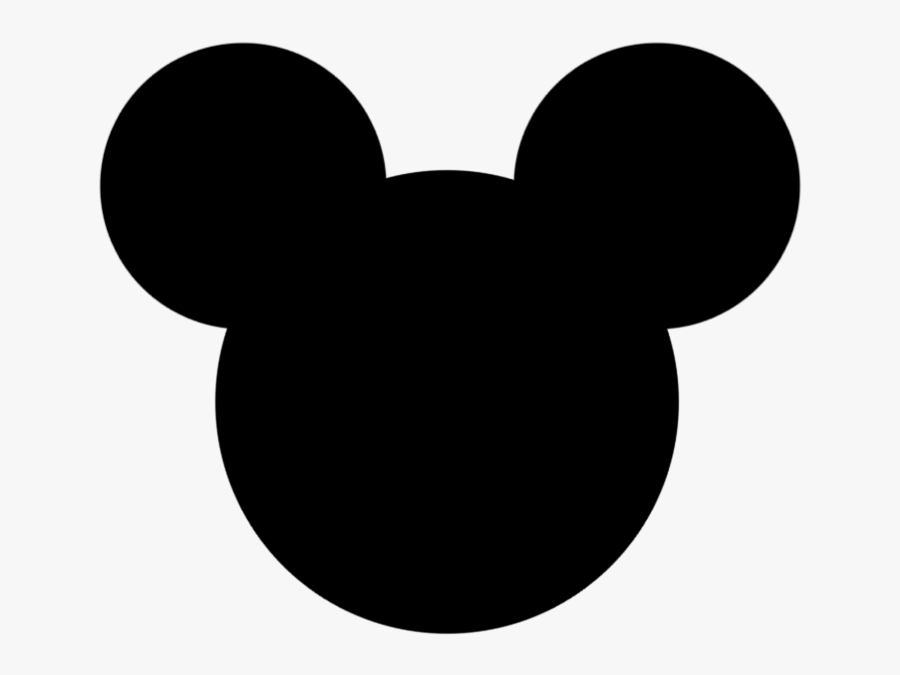 Minnie Mouse Bow Template - Mickey Mouse Head Outline, Transparent Clipart