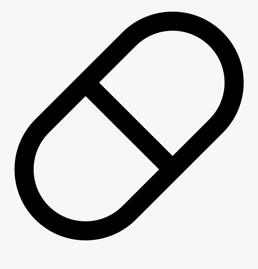 Beloc Zok Mite - Pill Outline Icon, Transparent Clipart