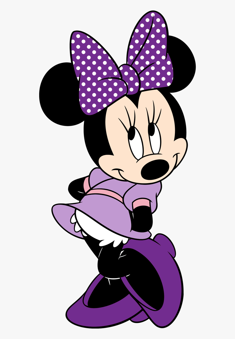 Minnie Mouse In Purple , Free Transparent Clipart - ClipartKey