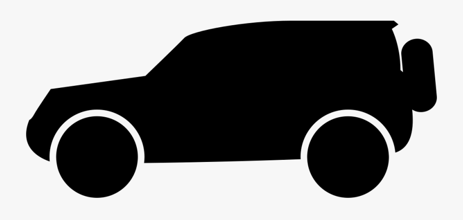 Van Wagon Or Waggon Side View Silhouette Svg Png Icon - Black Car Png Side, Transparent Clipart