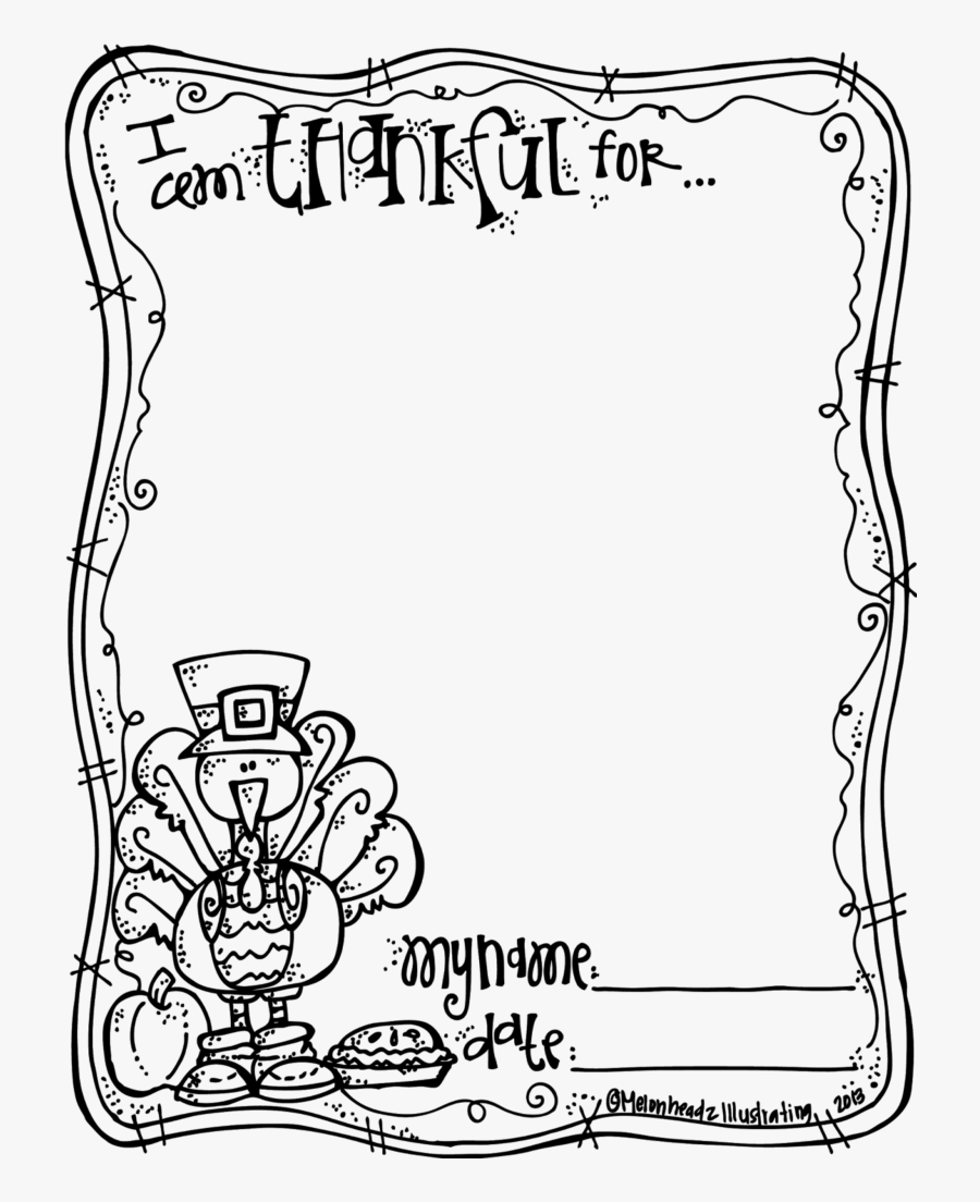 Thanksgiving Clipart Black And White Book Clipart - I M Thankful For Printable, Transparent Clipart