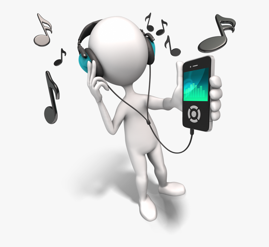 Stick Figure Listening To Music , Png Download - Stick Figure Listening To Music Clipart, Transparent Clipart