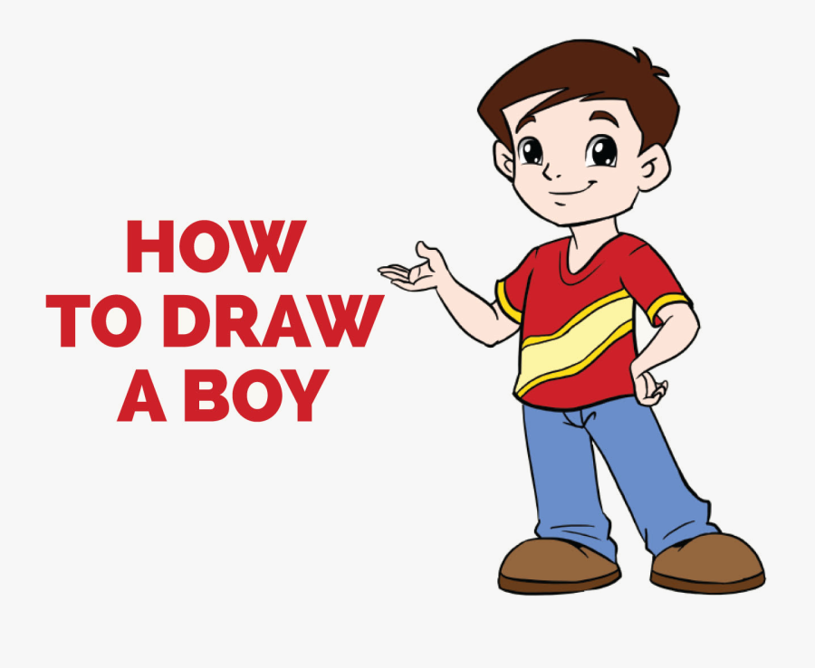 Easy Free Little Boy Clipart Clip Art On Transparent - Boy Drawing Png, Transparent Clipart