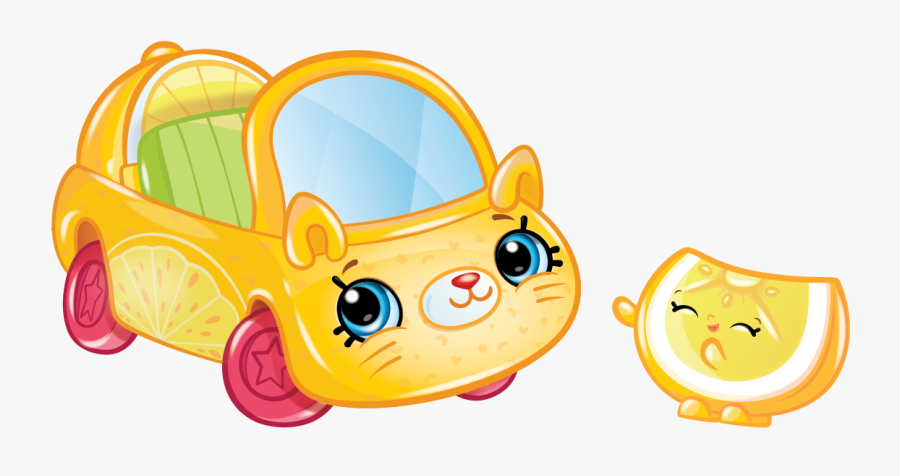Cutie Cars Characters Lemon Limo Shopkins Picture - Shopkins Cutie Cars Characters, Transparent Clipart