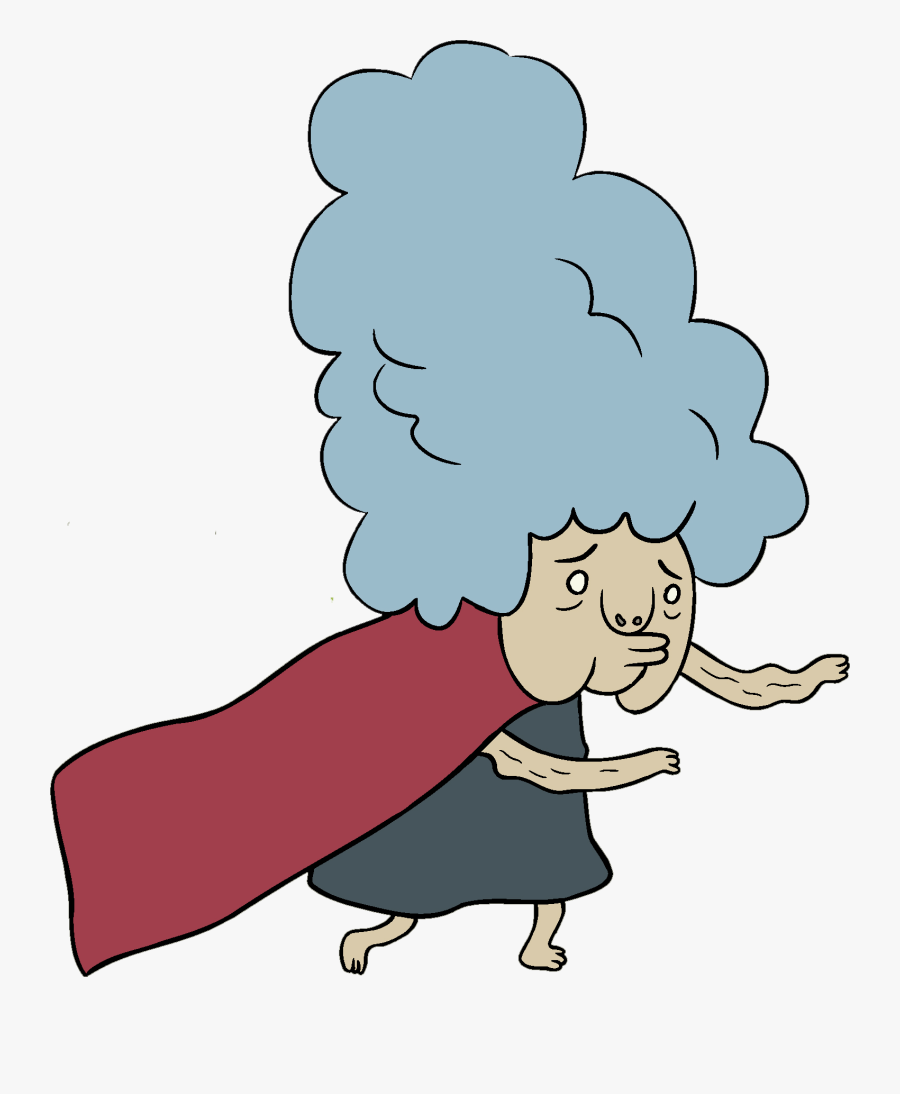 Ugly Old Lady Clipart - Old Lady Ghost Cartoon, Transparent Clipart